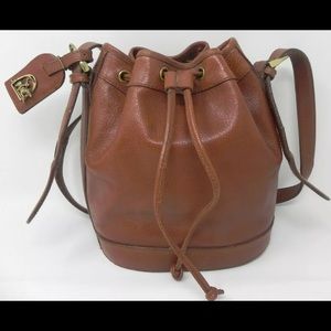 VINTAGE POLO RALPH LAUREN DRAWSTRING BUCKET BAG